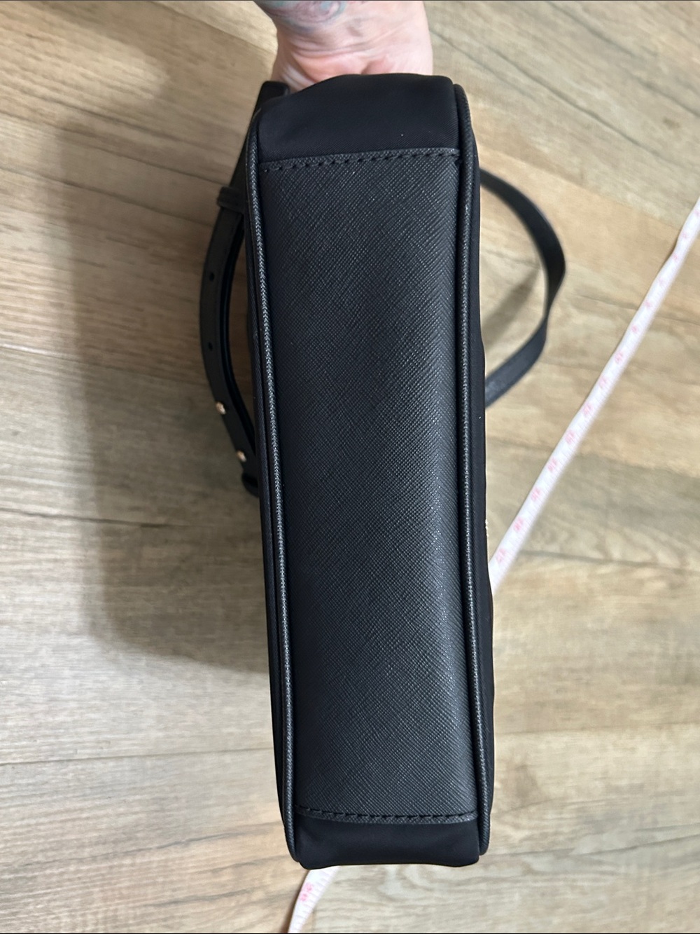 Michael Kors Black Crossbody Bag with Gold Hardware Accents - Picture 13 of 14